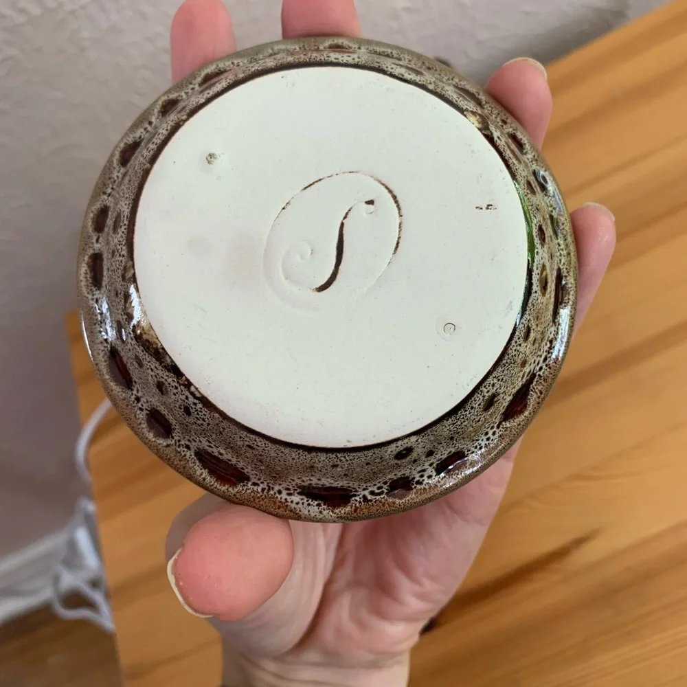 Scentsy Boho Owl Brown Spotted Wax Melt Warmer Retired